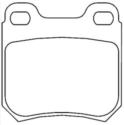 FREN BALATASI ARKA VECTRA-B (95-00) OMEGA-A 86-94 1605687 1605924-1605879-