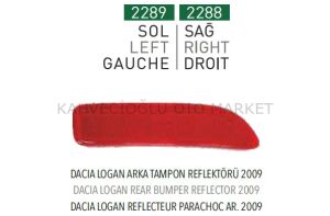 ARKA TAMPON REFLEKTORU SOL DACIA LOGAN