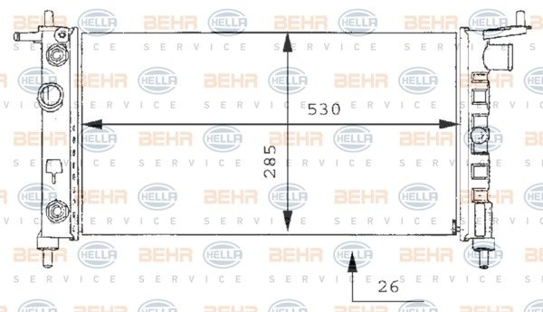 SU RADYATÖRÜ OTOMATİK (CORSA-B 1.4 ) 90410048-1300150