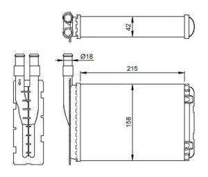 KALORİFER RADYATÖRÜ R9-R11-EXP (212x156) (2 SIRA A