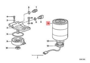 YAKIT FILTRESI BMW M20 M40 M42 M43 M70 E30 E32 E34 13321720101