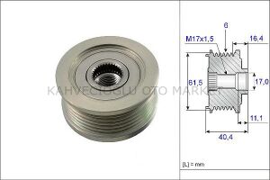 ALTERNATÖR GERGİ KASNAĞI VECTRA C 1.9CDTI 04-->